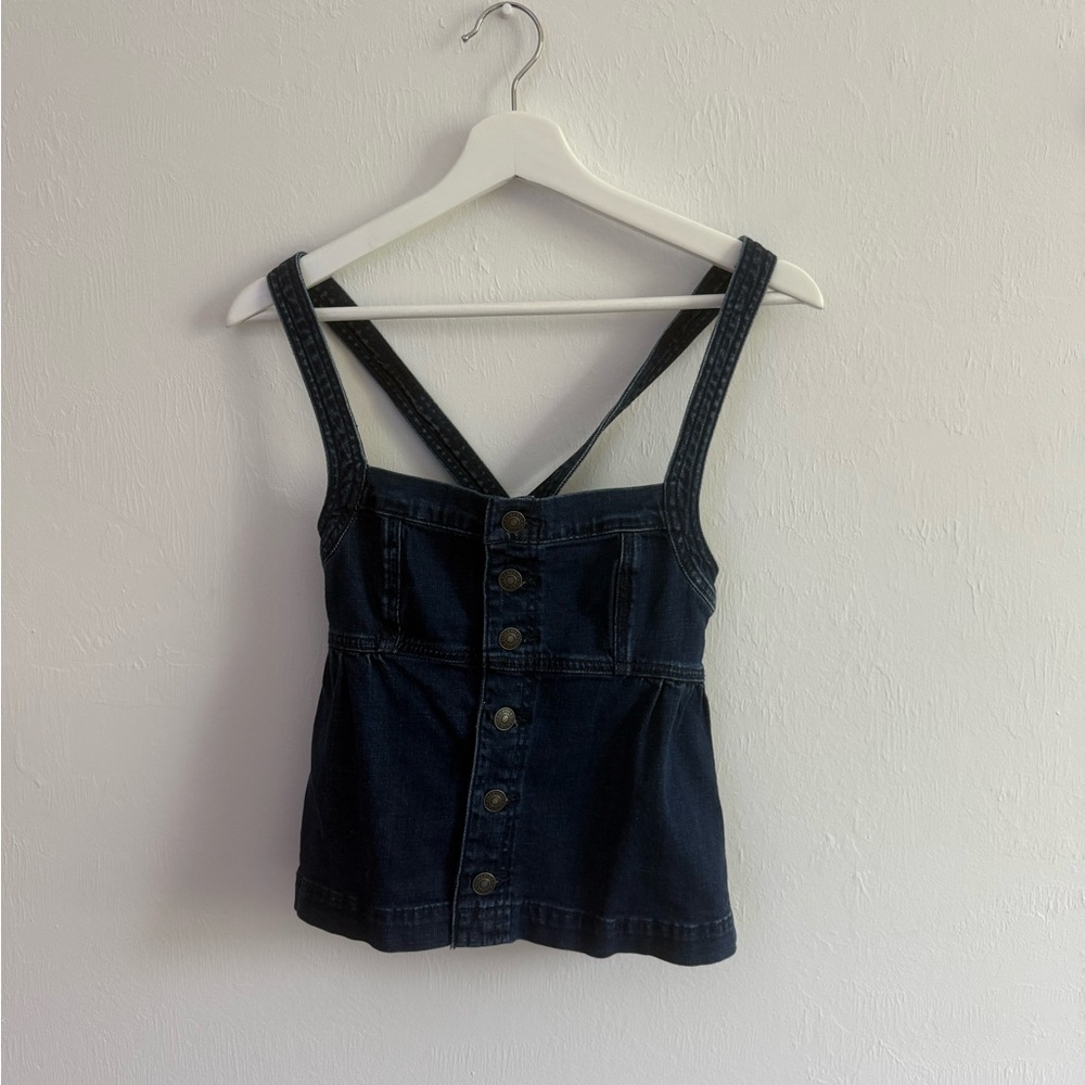 AE Babydoll Women's Denim Button-Down Top
